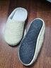 内泊（NEIBO）【超舒服】乳胶棉拖鞋女冬季天室内家居防滑防臭橡胶软底羊毛黄36 实拍图