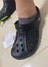 CROCS卡骆驰洞洞鞋贝雅男鞋女鞋轻便耐磨一脚蹬拖鞋休闲鞋|10126 黑色-001 41 /42(260mm) 实拍图