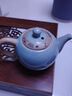 瓷牌茗茶具（cipaiming teaset） 茶具套装小套功夫茶壶便携一壶四杯家用会客泡茶器小茶台 《秘色黄哥窑》西施四禅杯磁石盘 实拍图