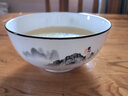 国玥骨瓷盘子家用碟子陶瓷饭盘中式沙拉盘单品自选高温骨质瓷釉中彩 江山如画6英寸澳碗一个 实拍图