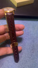 宝灿鳄鱼皮表带男女通用超薄圆纹手表链真皮适用天梭浪琴阿玛尼美度等 玫瑰金蝴蝶扣-鳄鱼皮棕色 14mm 实拍图