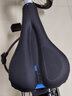 永久自行车坐垫套山地车骑行配件加厚柔软舒适车座套硅胶座垫套 升级款PU硅胶座套-黑蓝 实拍图