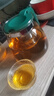 茶壶泡茶器整套茶具茶水分离玻璃耐热泡茶壶花茶套装茶漏 绿把一壶四杯 1000ml 实拍图