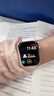 Apple/苹果 Watch Series 10 智能手表GPS款46毫米玫瑰金色铝金属表壳淡桃粉色运动型表带M/L MX2A3CH/B 实拍图