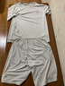 猫人男士睡衣男夏【凉感冰丝】家居服仿莫代尔可外穿短袖短裤云雾灰L 实拍图