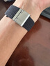 BHO【销量2万+】适用苹果手表表带apple watch s10/9表带ultra2/8磁吸编织iwatch se男生女士夏天夏季 卡扣版【黑巧色】 【38/40/41/42mm】表盘通用 实拍图