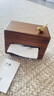 梵瀚 黑胡桃木纸巾盒轻奢高档实用抽纸盒家用餐厅创意侧抽纸巾盒 铜鸟款 侧抽版 黑胡桃木 实拍图