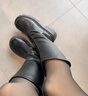 凝芷娇骑士靴女长简靴2024秋冬新款瘦瘦靴不过膝高简骑士靴小个子长靴子 黑色 38 实拍图