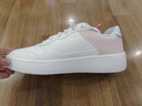 李宁板鞋女鞋2025年秋冬季新款学生空军一号小白休闲增高防滑运动鞋子 云雾白/浅粉色 38 实拍图