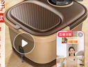 加热按摩泡脚桶足浴盆红光液晶定时泡脚盆洗脚盆洗脚桶足浴桶母亲节礼物送长辈送父母生日礼物 【青春款棕色】旋钮加热+水电分离+红光加热 实拍图