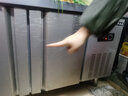 萨琪亚双门冰柜操作台式侧开门单双温冷冻冷藏保鲜工作台面卧式商用冰箱展示柜大容量餐厅饭店冷柜不锈钢 带轮子+门锁-直冷+8~ -20度单温冷藏冷冻转换 长120宽60/70/80高80cm(宽度留言 实拍图
