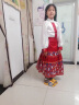 耀王马面裙女童2024新款夏季套装儿童中国风汉服女孩六一唐装演出服 红色（上衣+裙子） 150 晒单实拍图