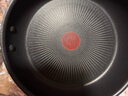 特福（Tefal）国标I级不粘锅平底锅 有钛强化煎锅牛排煎蛋锅 燃气灶电磁炉通用 2-3人【原装锅铲+锅盖】 26cm 实拍图