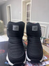 探路者（TOREAD）旗舰 儿童雪地靴男女中大童鞋冬季保暖防滑棉鞋靴子  黑色灰色 36 实拍图