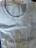 Calvin Klein Jeans【情侣系列】夏季男女同款ck多色印花打底短袖T恤J314764 BAE-黑色 XL  （推荐160-175斤） 晒单实拍图