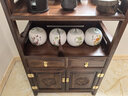 瑞呈堂实木茶水柜一体柜客厅办公室茶边柜餐边柜储物柜茶柜 实木C款胡桃色60*35*90cm高 实拍图
