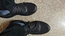特步后盾跑步鞋男新款秋冬防滑防水耐磨缓震运动通勤鞋轻盈舒适休闲鞋 黑/煤黑【潜力黑马-男】 45 (285mm) 新砝码45 实拍图