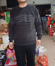 宝财羊爸爸冬装雪尼尔毛衣男加绒加厚中年圆领针织衫中老年人男装衣服 实拍图