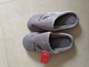 惠夫人棉拖鞋男居家厚底冬季保暖室内家用情侣宿舍秋冬月子毛拖鞋女 秋风 深灰 44-45码(适合43-44码穿) 实拍图