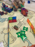 弥鹿（MiDeer）儿童玩具钻面磁铁彩窗磁力片100片（含小车*2）+收纳袋 晒单实拍图