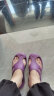 台湾进口女拖鞋厚底防滑男夏季透气雨鞋室内外舒适户外软底宽脚板 紫色 39 晒单实拍图