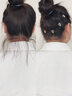 唐芙妮碎发整理神器2024新款发夹女后脑勺隐形发卡插梳拉拉发梳头饰夹子 蝴蝶爱心发梳2件套 实拍图