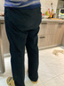 峰皓夏季纯棉高腰男裤中老年男士休闲裤双褶直筒宽松深档爸爸裤子薄款 15#藏蓝色 36 码/2尺9腰围 实拍图