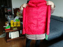 马克印象2025秋冬新款羽绒服女短款立领休闲百搭90白鸭绒小个子时尚外套女 DH106  红色 L （120-140斤） 实拍图