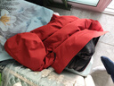 鸭鸭（YAYA）王一博同款新山系户外登山羽绒服男女士同款2025新款休闲外套YX 珊瑚红色 3XL /190/104A 实拍图