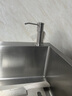 麦舒特德国洗洁精水槽按压器家用厨房菜盆304不锈钢水槽皂液器加厚加高 【全304不锈钢】秒出液不漏液/卡顿用坏包赔-黑色 实拍图