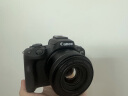 佳能（Canon）EOS R50 微单半画幅相机 r50小巧便携 Vlog拍摄直播相机 4K短视频 黑色拆机身+七工匠R转接环+YN501.8小痰盂 套餐三【128G高速卡~备用电池~摄影三脚架】 实拍图