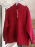 真维斯（Jeanswest）外套女连帽开衫卫衣女装春秋冬季新款宽松休闲潮流韩版学生上衣服 薄款 酒红 纯色 L 实拍图