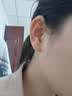 普堤诺999金色耳钉女黄金色花耳环过年耳饰轻奢秋冬感2025年新款潮 999足小玫瑰花耳钉【金色一对 实拍图