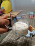CCKO牛奶杯儿童成人刻度杯高硼玻璃杯早餐微波炉热牛奶神器水杯泡茶杯 高硼硅玻璃杯（蓝色BL） 250ml 1只 实拍图
