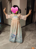 安妮优儿（Anneyol）汉服女童春款2025新款春秋季古风连衣裙超仙襦裙儿童中国风唐装夏 粉色短袖 130 实拍图