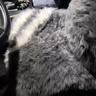百冉皮毛一体冬季纯羊毛汽车坐垫长毛无靠背座垫真毛车垫单片方垫毛垫 前排一片+1个腰靠灰色 其他车型留言车型(95%车型可用) 实拍图