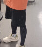 步锐特健身服男运动套装压缩保暖加绒打底内衣紧身篮球训练跑步速干衣服 字母黑套装【加绒】 L推荐身高175-180CM 体重55-65KG 实拍图