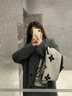 GARNUO羽绒内胆灰色毛呢大衣女秋冬小个子高级感赫本风加厚西装呢子外套 深灰色【羽绒内胆】 S 【80-100斤】 实拍图