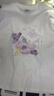 真维斯（Jeanswest）女装夏季薄款纯棉宽松短袖t恤女百搭体恤衫小清新印花圆领上衣JR 白色810A XL 175/96A 实拍图
