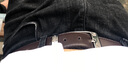 皮尔卡丹男士皮带牛皮针扣真皮腰带头层牛皮裤带红色本命年皮带礼盒 咖色-亮光头 130CM  裤码41以下 腰围3尺4以下 实拍图