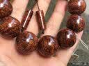 海南黄花梨瘤疤水波纹手串2.0对眼老料佛珠文玩把件收藏男女手链 20mm12颗水波满瘤（配鉴定证书） 实拍图