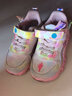 G.duck小黄鸭女童运动鞋春秋新品儿童带灯鞋女孩鞋子网鞋时尚公主鞋软底 A93粉色春秋-皮面  28 内长17.4cm 实拍图