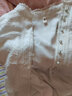 叶紫枫（YEZIFENG）加绒加厚衬衫女秋冬新款立领蕾丝雪纺衫长袖打底上衣洋气女士小衫 白色加绒加厚 S 建议(95-105斤） 实拍图