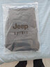 JEEP SPIRIT超薄冰丝休闲裤男高弹力夏季薄款宽松直筒顺滑透气运动卫裤子 Jp9995黑色 夏季薄款 L （适合130斤~140斤） 实拍图