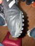 adidas阿迪达斯春秋款男小大童儿童硬人造偏硬草场运动足球鞋HP3061黑 实拍图