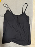 ubras【刘雯同款】无尺码清爽透气吊带背心带胸垫打底可外穿 【吊带款】-黑色 晒单实拍图
