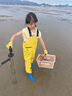 古伊萨儿童赶海服男女涉水服雨鞋雨靴连体下水裤防水涉水裤YX1050 34 实拍图