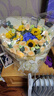艾斯维娜情人节鲜花速递向日葵混搭花束生日礼物全国同城配送 蓝绣球向日葵大花束 实拍图