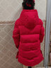 雪中飞【远红外升温】儿童羽绒服新年羽绒外套中大童男女童长款羽绒服 红色 130 实拍图