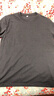欧替西春秋季纯棉长袖t恤男纯色圆领韩版修身上衣打底衫中青年衣服男装 深灰色【100%纯棉】 XL 建议130-140斤 实拍图